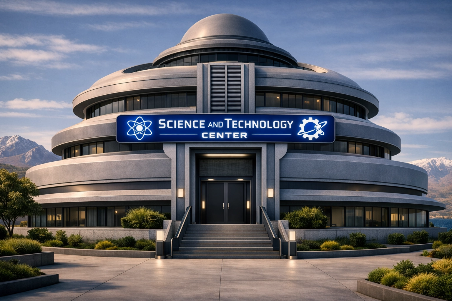 Science and Technology Center exterior with observatory dome